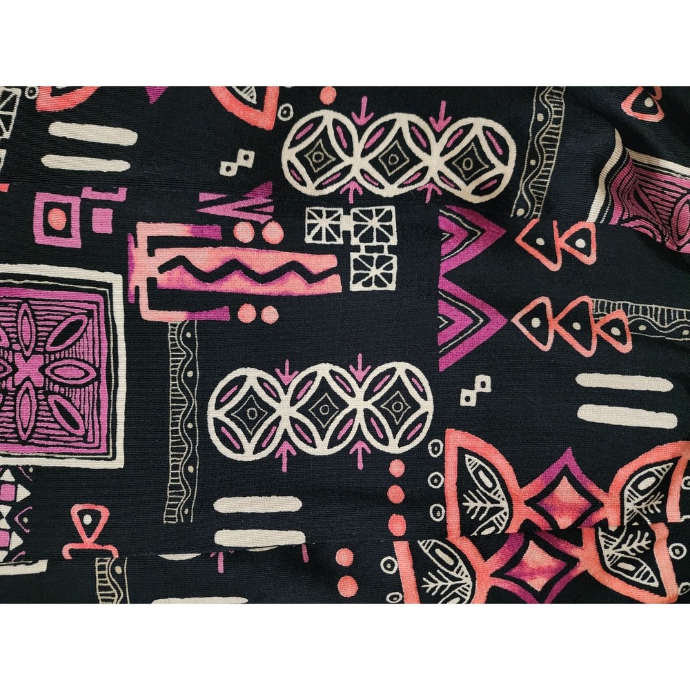 Choices Women's Black Pink Multicolor Printed Ruffle Flounce Skirt Size Medium - Picture 4 of 9